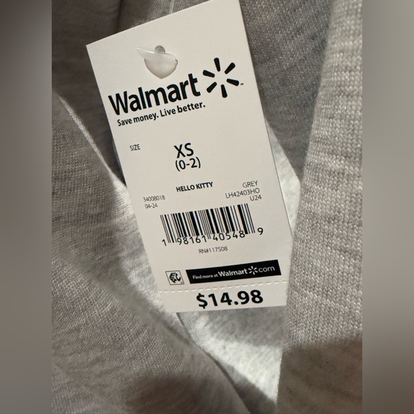 New Hello Kitty Women’s Halloween Graphic Hoodie Sweatshirt Sizes XS and Small - Picture 4 of 10